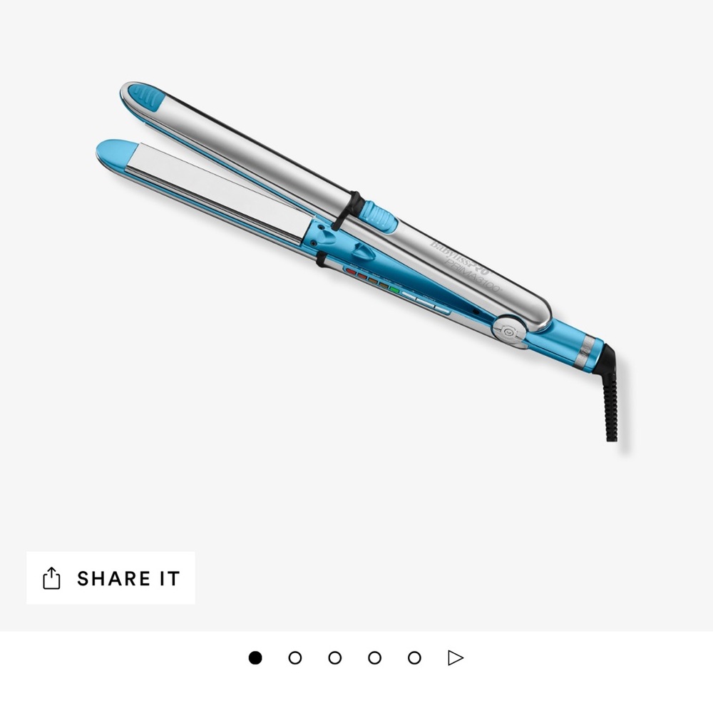 BaByliss Blue and Silver Hair Straightener